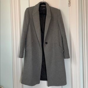 Zara gray wool coat